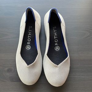 Rothy’s The Flat in light grey - discontinued color